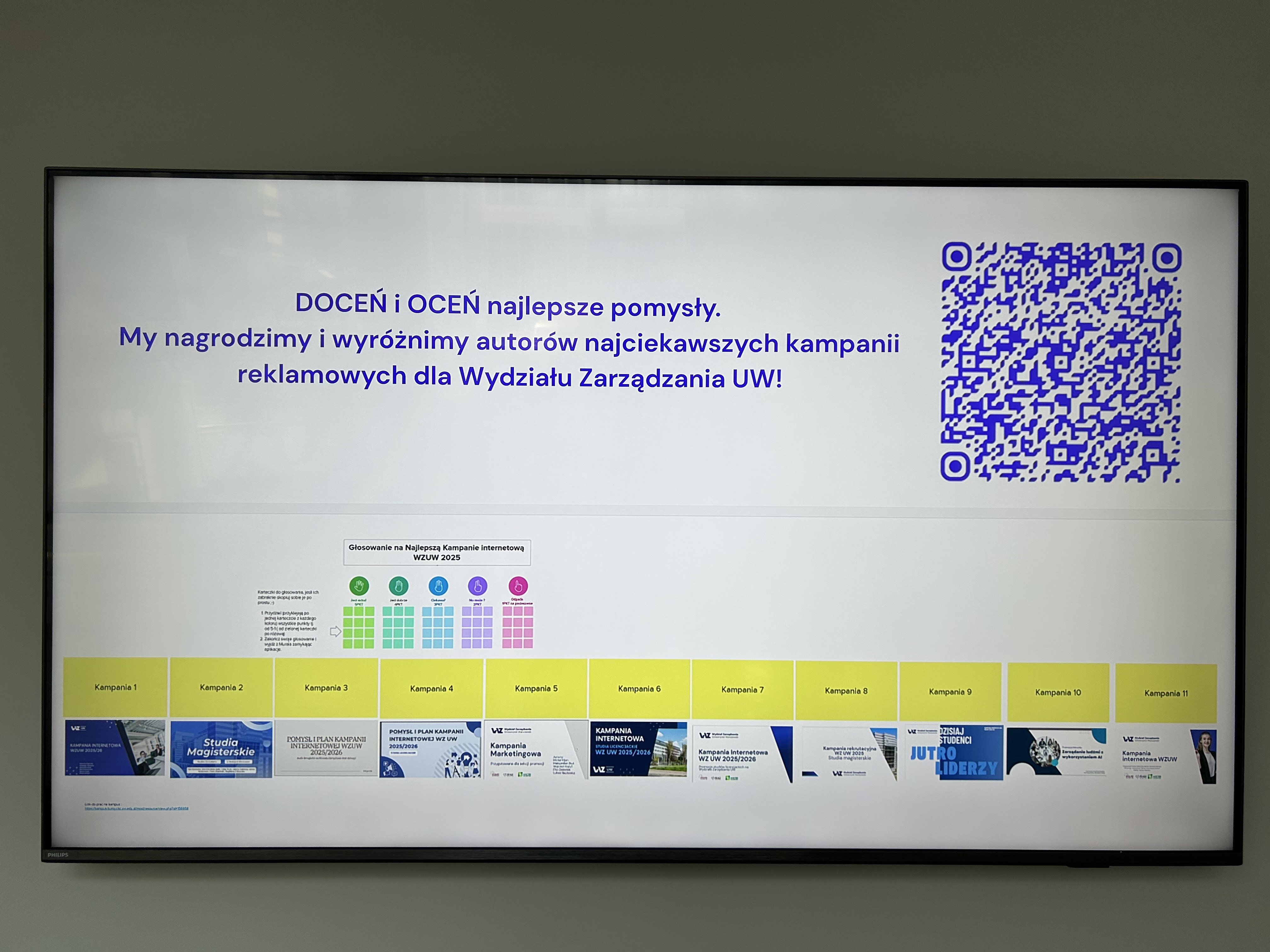 Doceń i oceń najlepsze pomysły na kampanię reklamową Wydziału Zarządzania UW