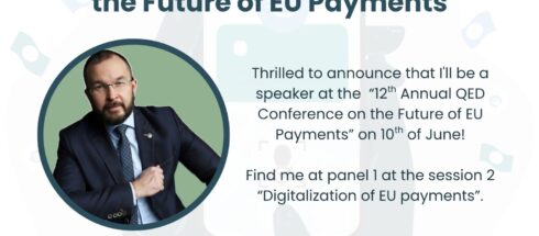 Dr hab. Jakub Górka, prof. UW na 12. dorocznej konferencji QED o przyszłości płatności w UE