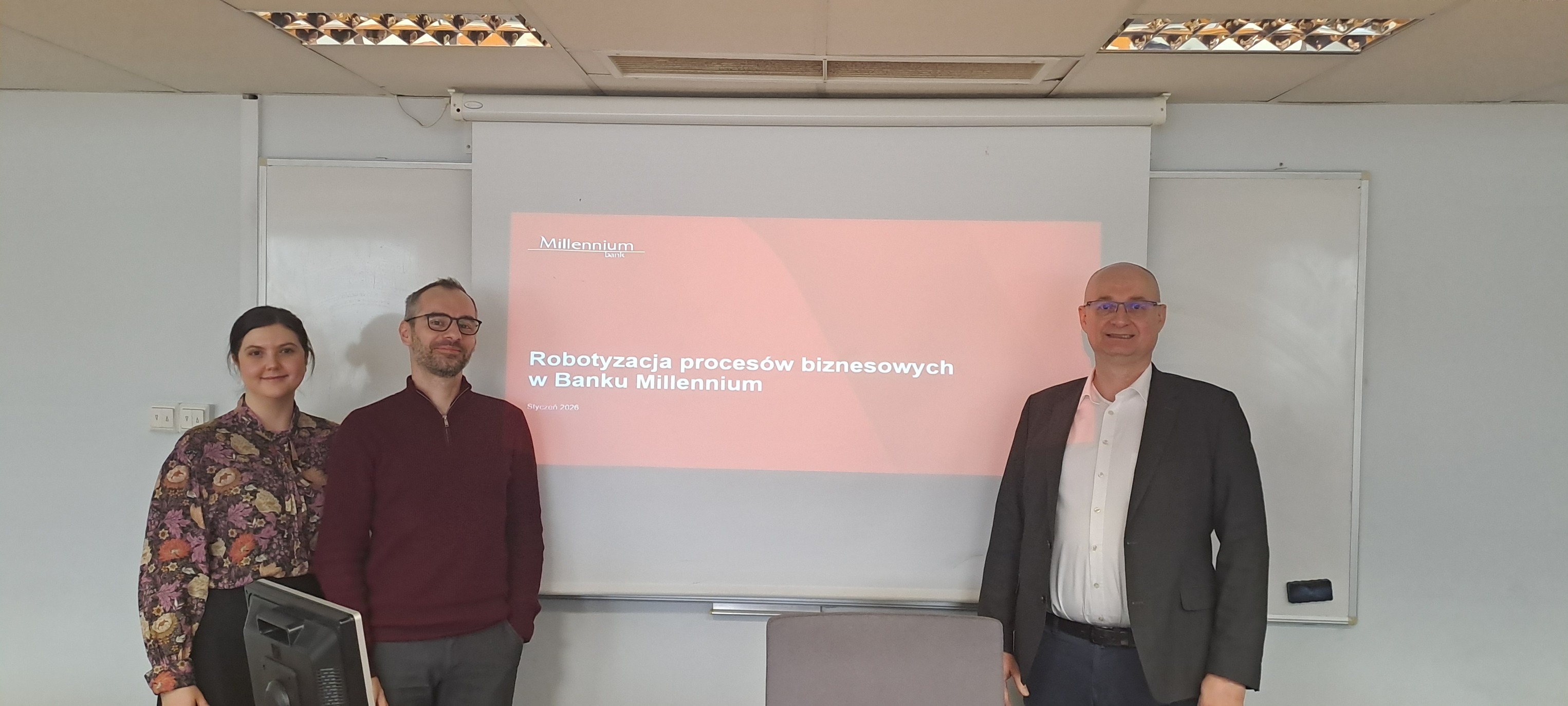 Robotyzacja procesów biznesowych w Banku Millennium – wykład w ramach Akademii Millennium na WZ UW