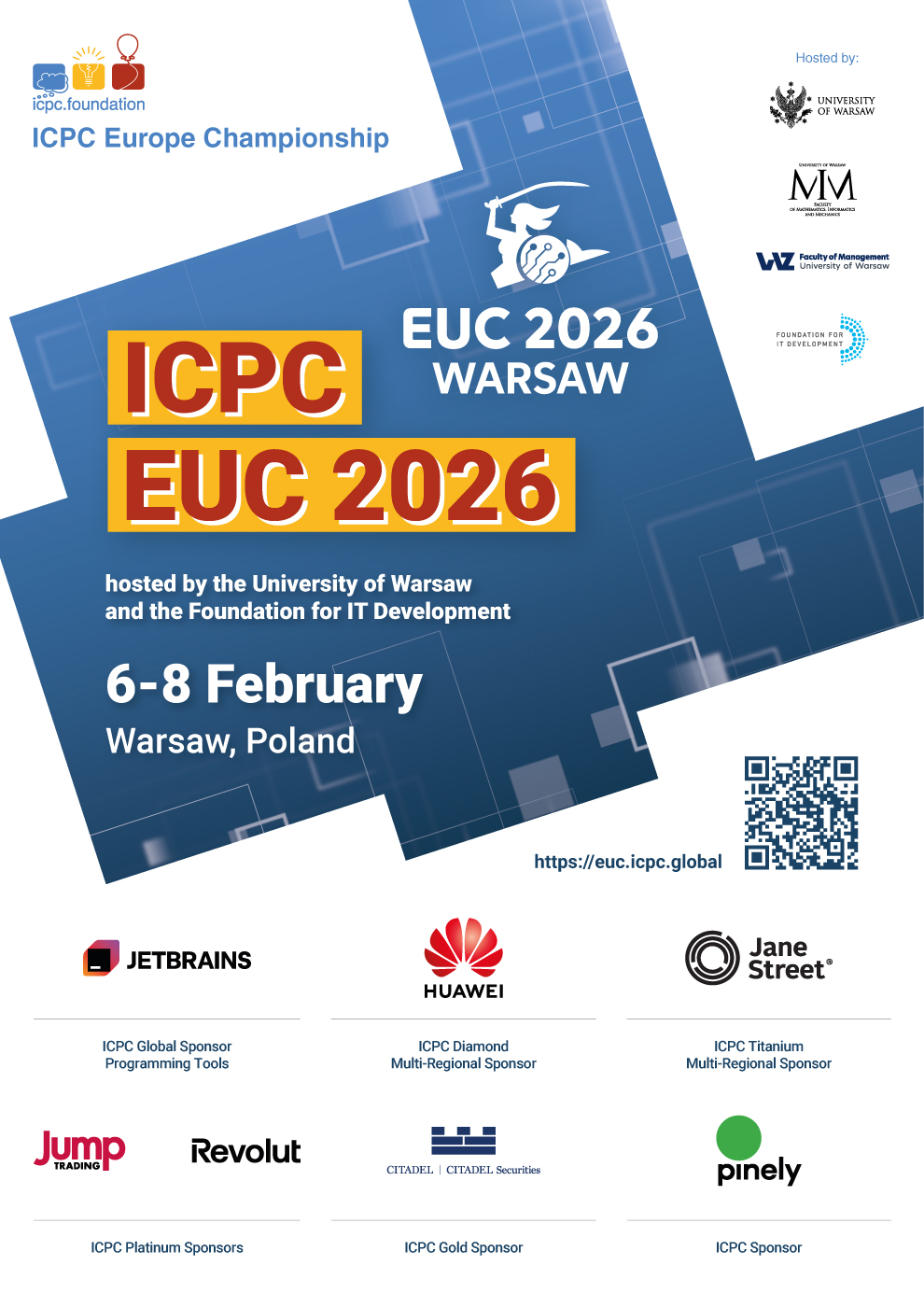 Akademickie Mistrzostwa Europy w Programowaniu Zespołowym (ICPC EUC 2026) na Wydziale Zarządzania UW