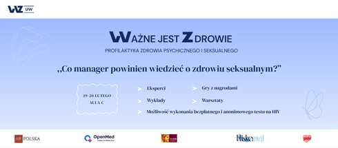 „Co manager powinien wiedzieć o zdrowiu seksualnym?” – profilaktyka zdrowia psychicznego i seksualnego „Ważne jest Zdrowie” już 19-20 lutego 2026!
