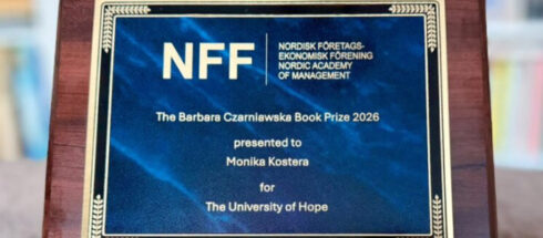 Prof. Monika Kostera pierwszą laureatką Nagrody im. Barbary Czarniawskiej