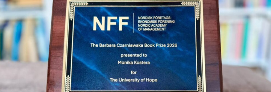 Prof. Monika Kostera pierwszą laureatką Nagrody im. Barbary Czarniawskiej