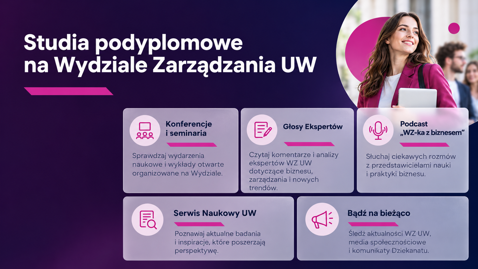 Odkryj i wykorzystaj w pełni możliwości Wydziału Zarządzania UW